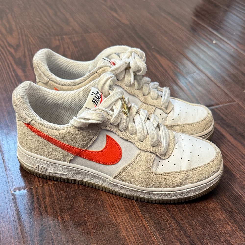 Nike Air Force 1 ‘07 “First Use” sneakers orange white cream